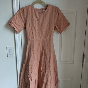 Grace & Chili cream midi dress below knees, size S.